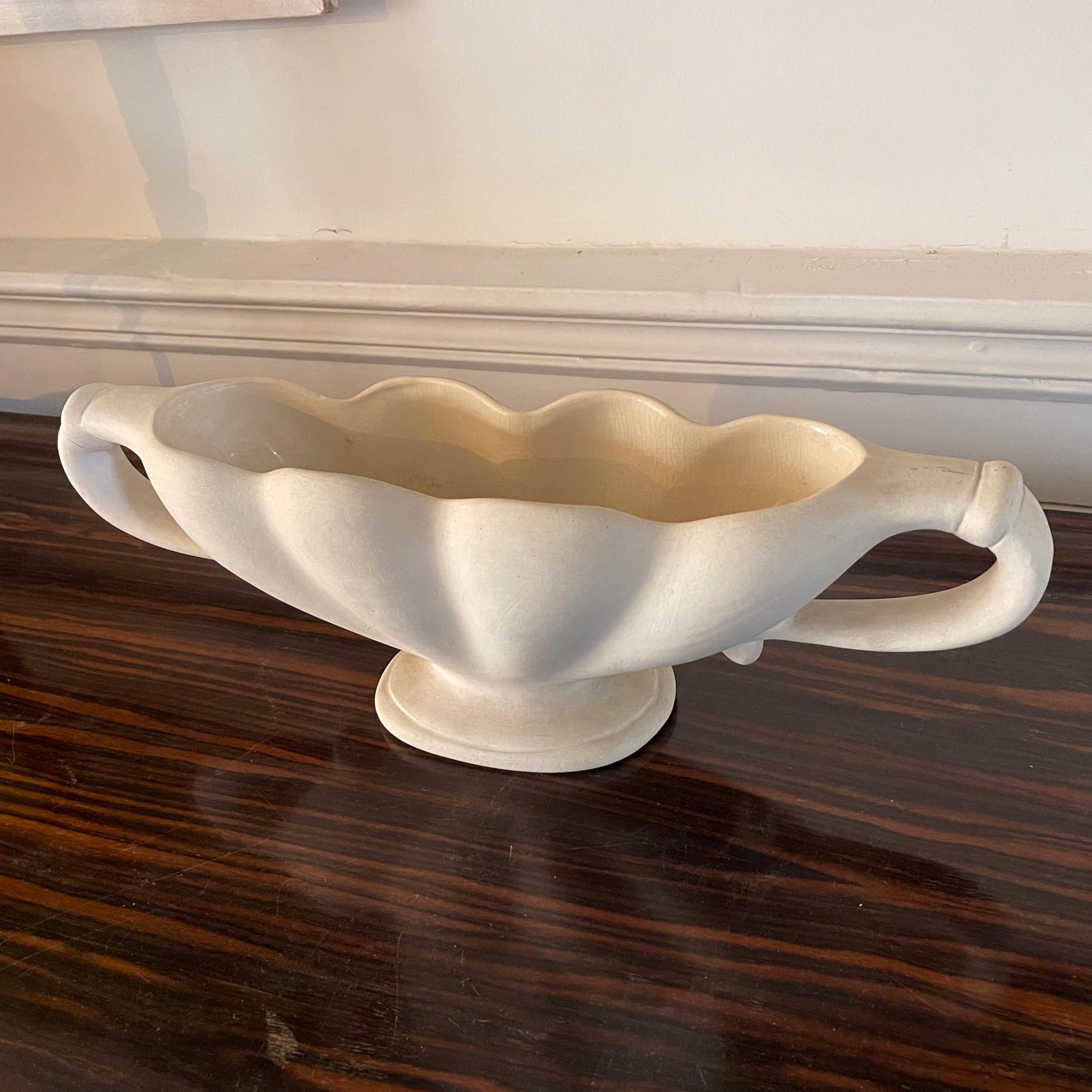 Constance Spry for Fulham Pottery Scalloped Vase, circa 1930s For Sale 2