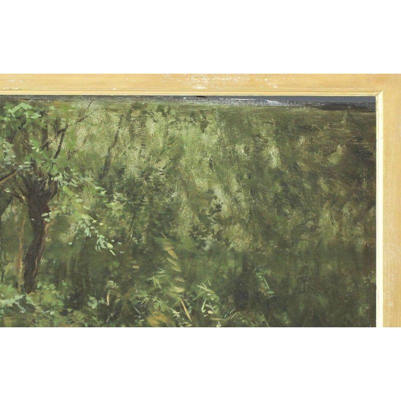 20ième siècle Peinture à l'huile Constant Artz, canards dans un paysage, signée en vente
