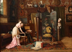 Used The artist at work by Constant Cap (1842-1915)