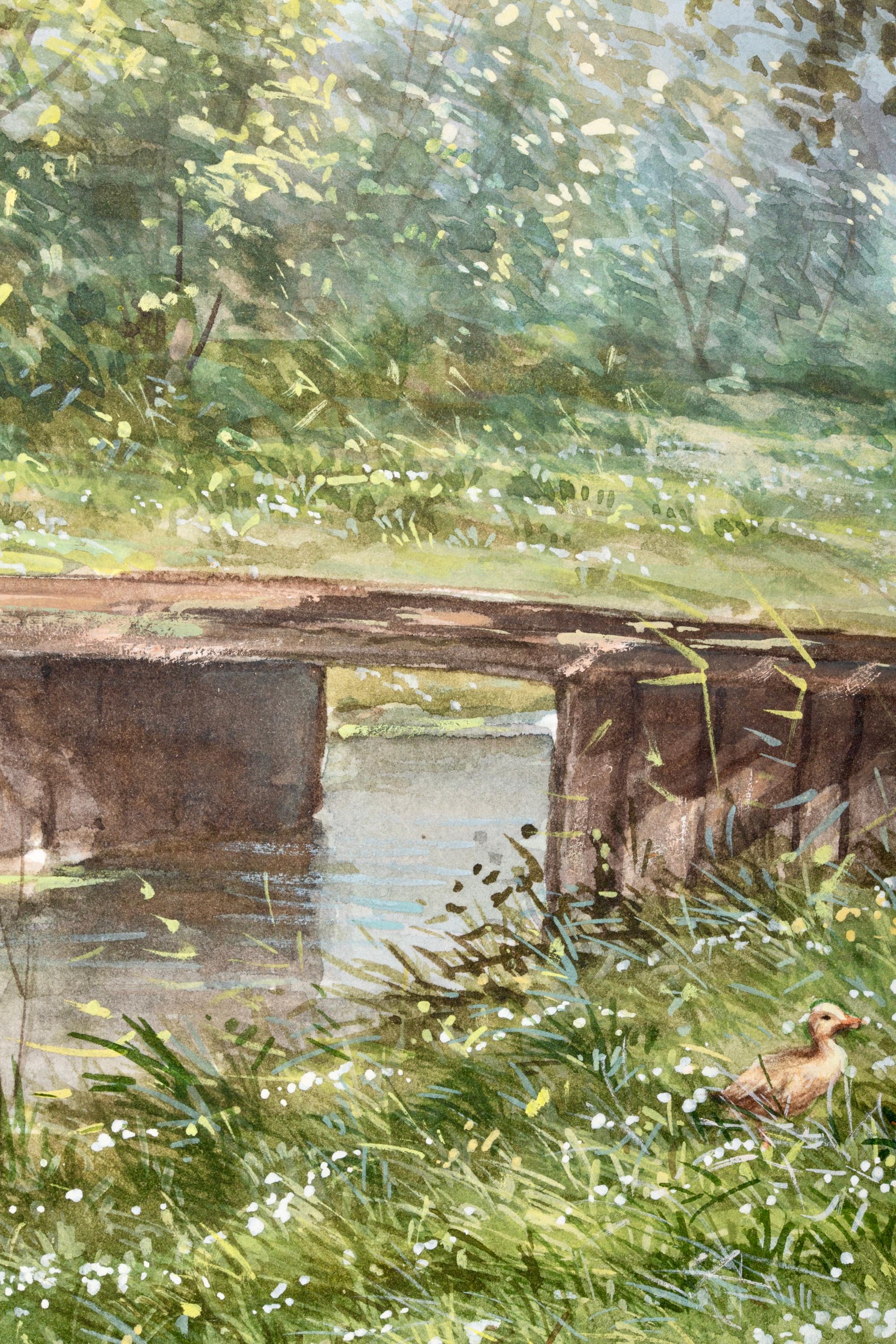 Constant David Ludovic Artz (Paris 1870 – 1951 Soest) - 'Family of Ducks' For Sale 7