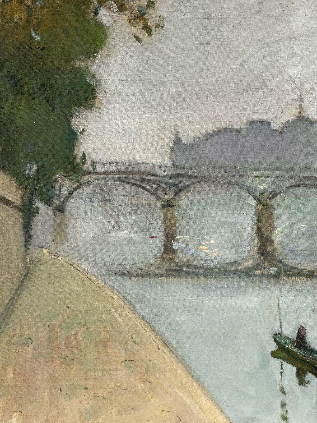 CONSTANT DORE (FRANÇAIS 1883-1963) PONT AVEN school OIL - THE RIVER SEINE PARIS en vente 2