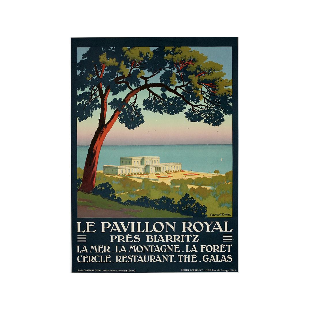 CIRCA 1920 Plakat von Constant Duval - Pavillon Royal- Biarritz im Angebot 2