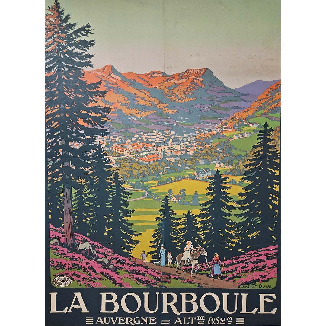 Constant Duval's original poster for the Chemins de fer d'Orléans La Bourboule For Sale 2