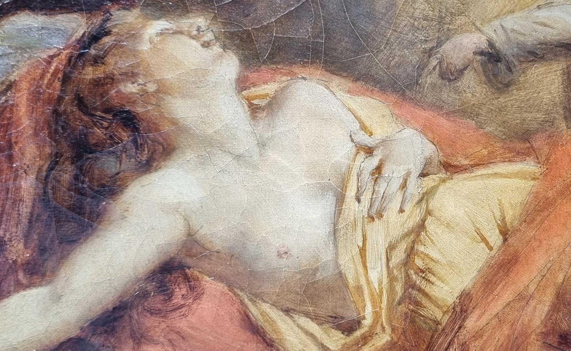 Pittura francese 19° Constant SMITH Athalie dream Teatro francese 17° RACINE in vendita 1