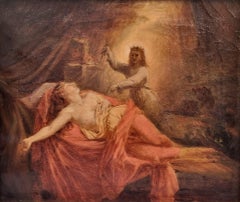 Pintura francesa 19ª Constant SMITH Sueño de Athalie Teatro francés 17ª RACINE