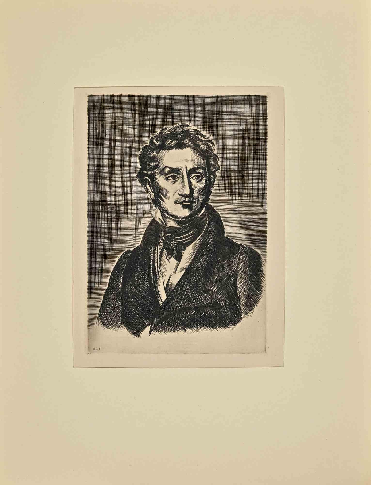 Das Porträt von Charles Nodier ist eine Radierung von Constant Le Breton aus dem frühen 20.

Gute Bedingungen.

Monogramme auf dem Teller.

Das Kunstwerk wird durch weiche, kurze Striche meisterhaft dargestellt.