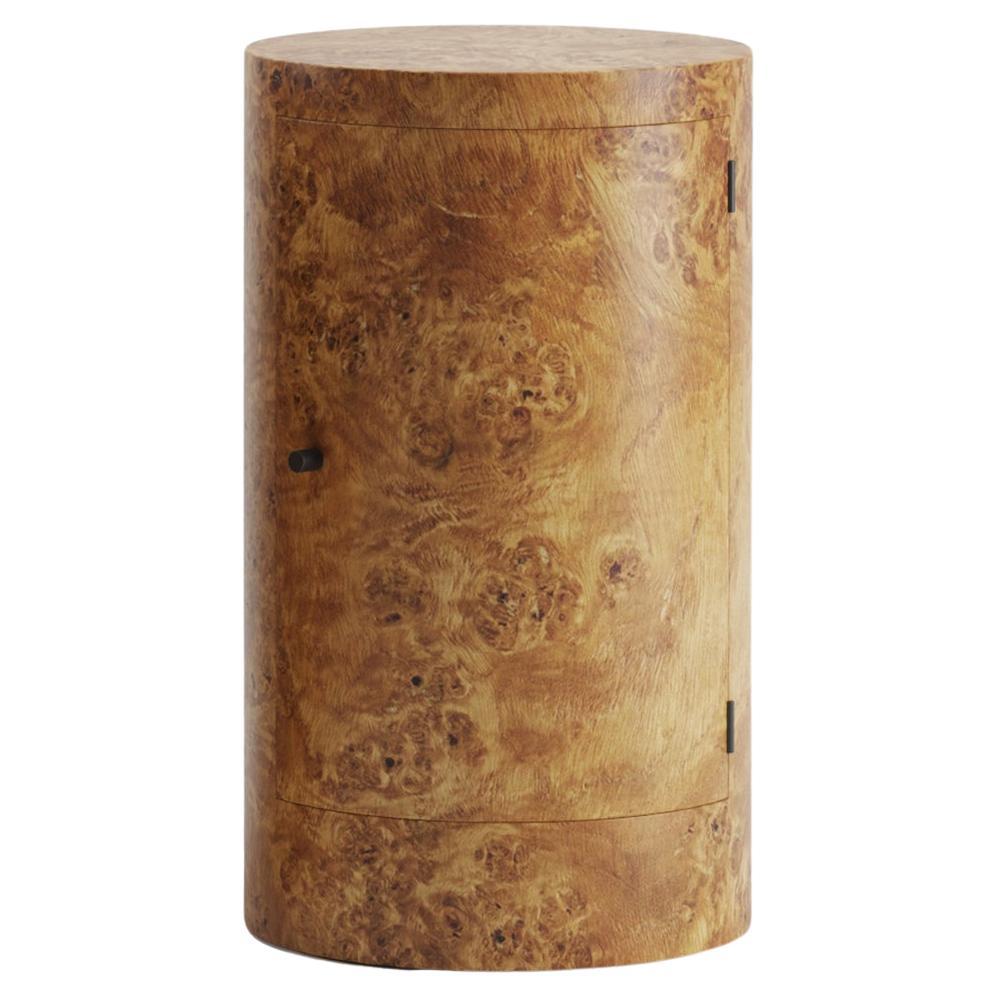 Pair of Constant Night Stands in Poplar Burl wood by Yaniv Chen for Lemon For Sale at 1stDibs