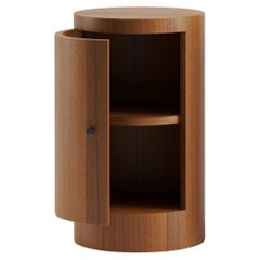 Constant Night Stand Single Left unit in Iroko Wood by Lemon