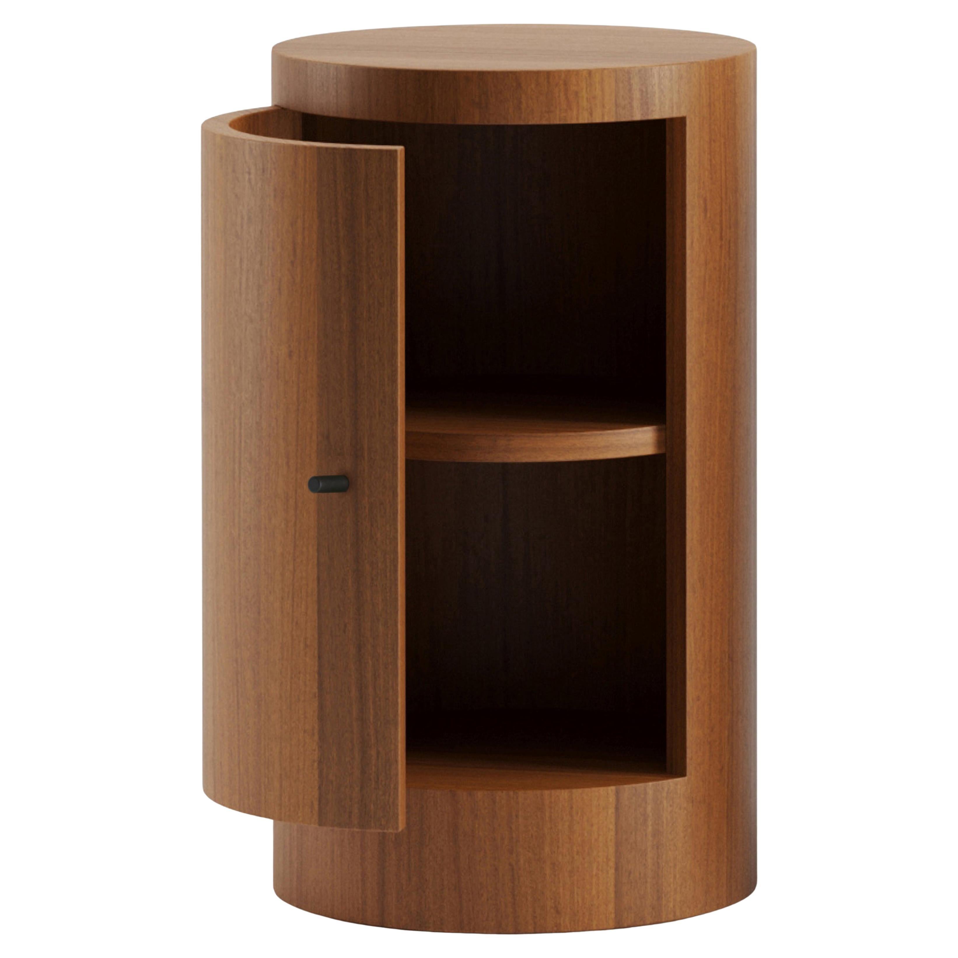 Mesilla de noche Constant Mueble individual izquierdo en madera de iroko by Lemon