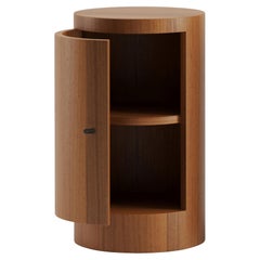 Constant Night Stand Single Left unit in Iroko Wood by Lemon