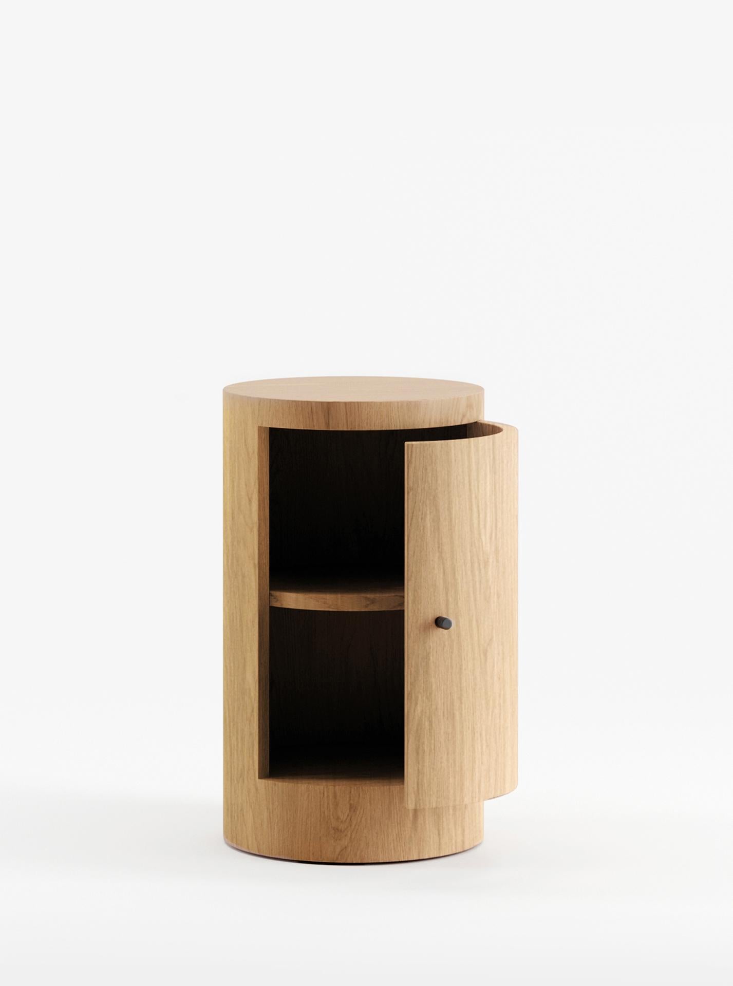 South African Constant Night Stand Single Right Unit in Oak Wood by  Lemon For Sale