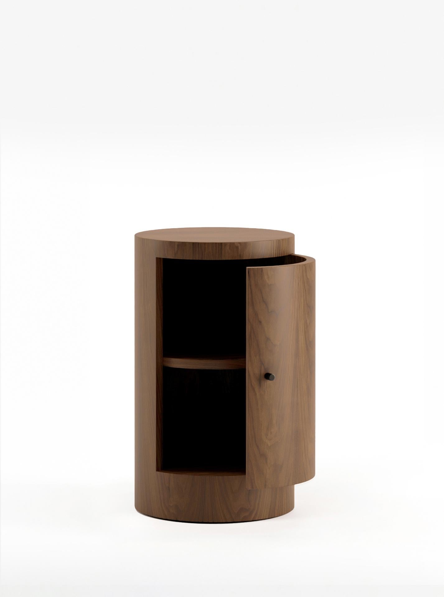 Minimaliste Constant Night Stand Single Right Unit in Walnut by Lemon en vente