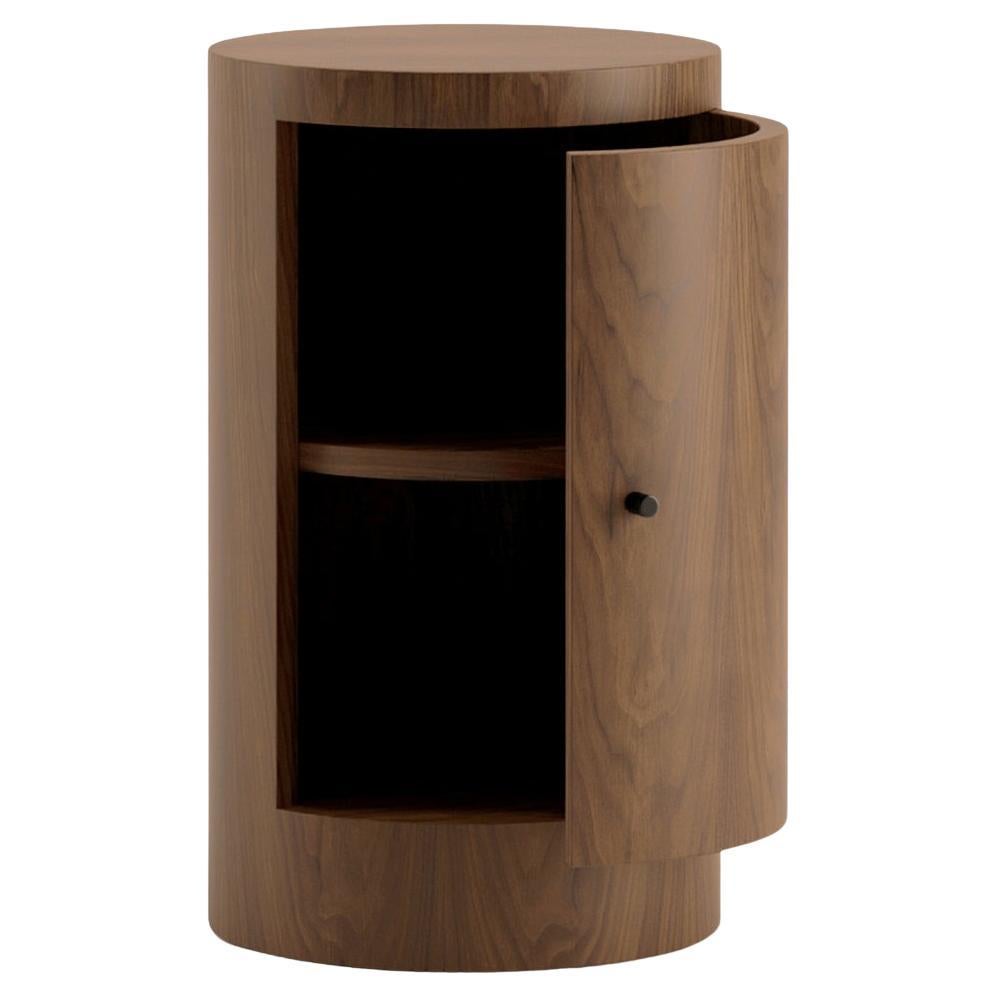 Constant Night Stand Single Right Unit in Walnut by Lemon