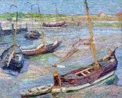 Bateaux sur le rivage d'Ostende, 1911" par Constant Permeke (1886 - 1952)