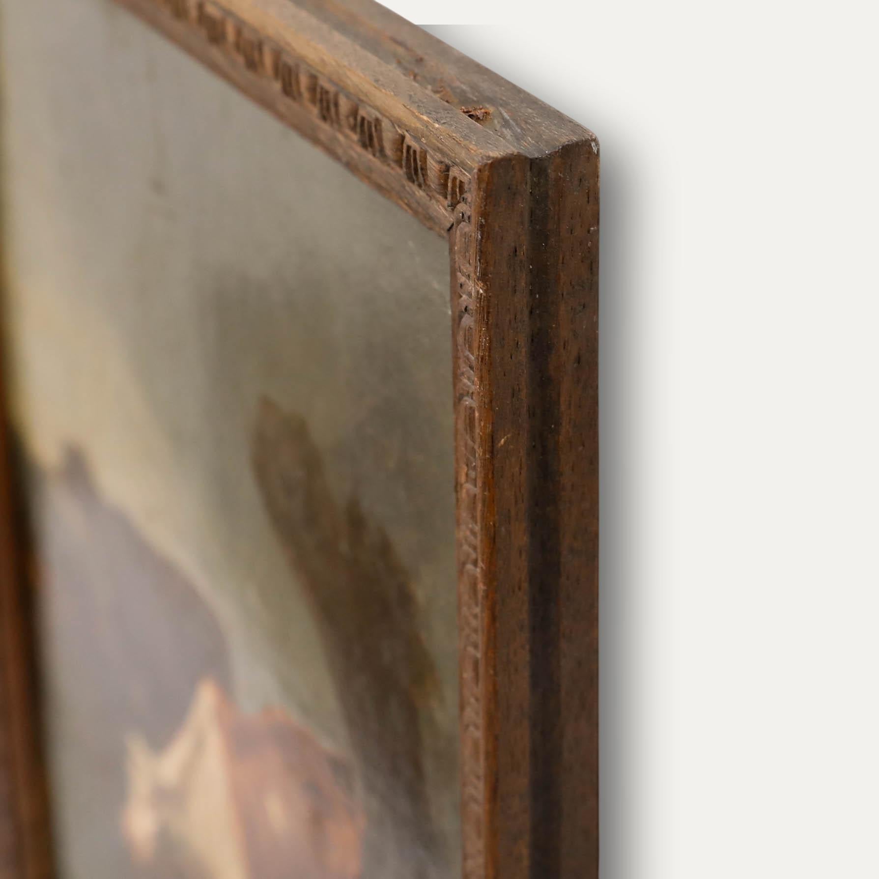 Constant Troyon (1810-1865) - Olio della metà del XIX secolo, Troupeau de Vache in vendita 4