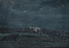 Antique Cows on pasture