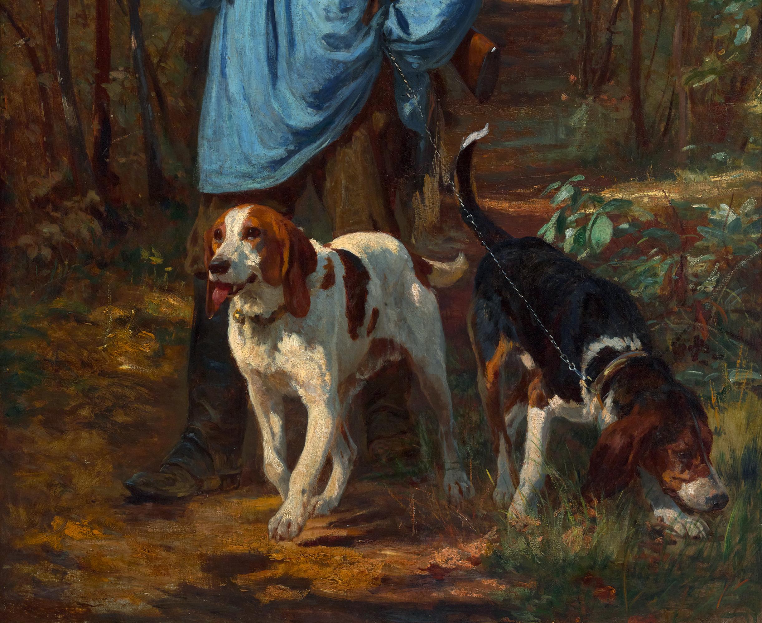 El guardabosques y sus perros de Constant Troyon en venta 2