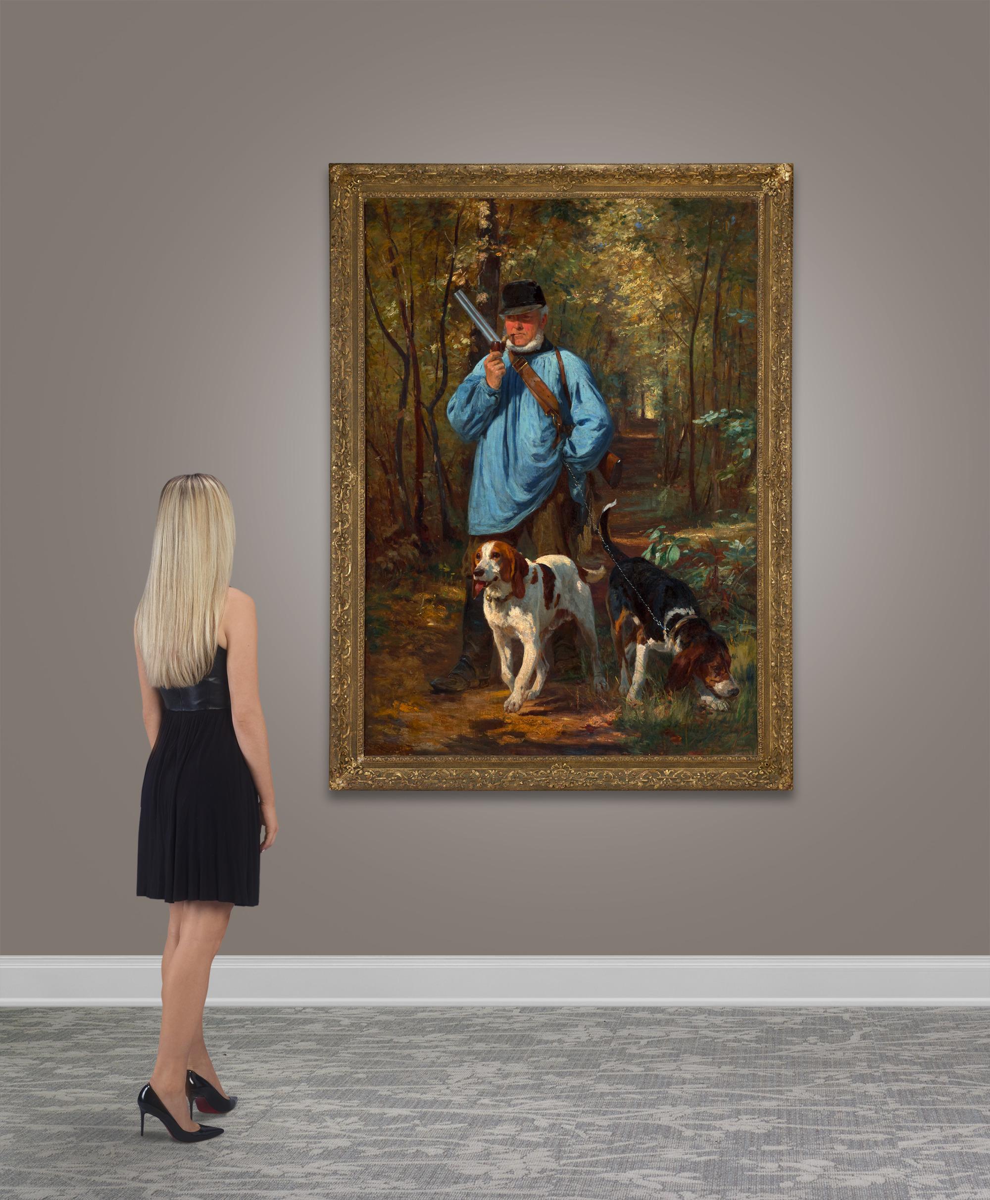 El guardabosques y sus perros de Constant Troyon en venta 3