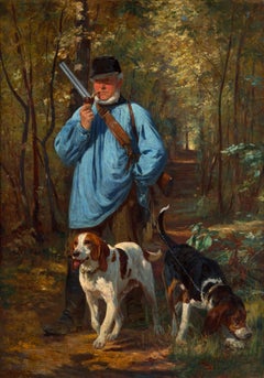 Il guardiacaccia e i suoi cani di Constant Troyon