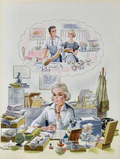 Carriera contro carriera. La preparazione della casa, copertina del Saturday Evening Post, settembre 1959