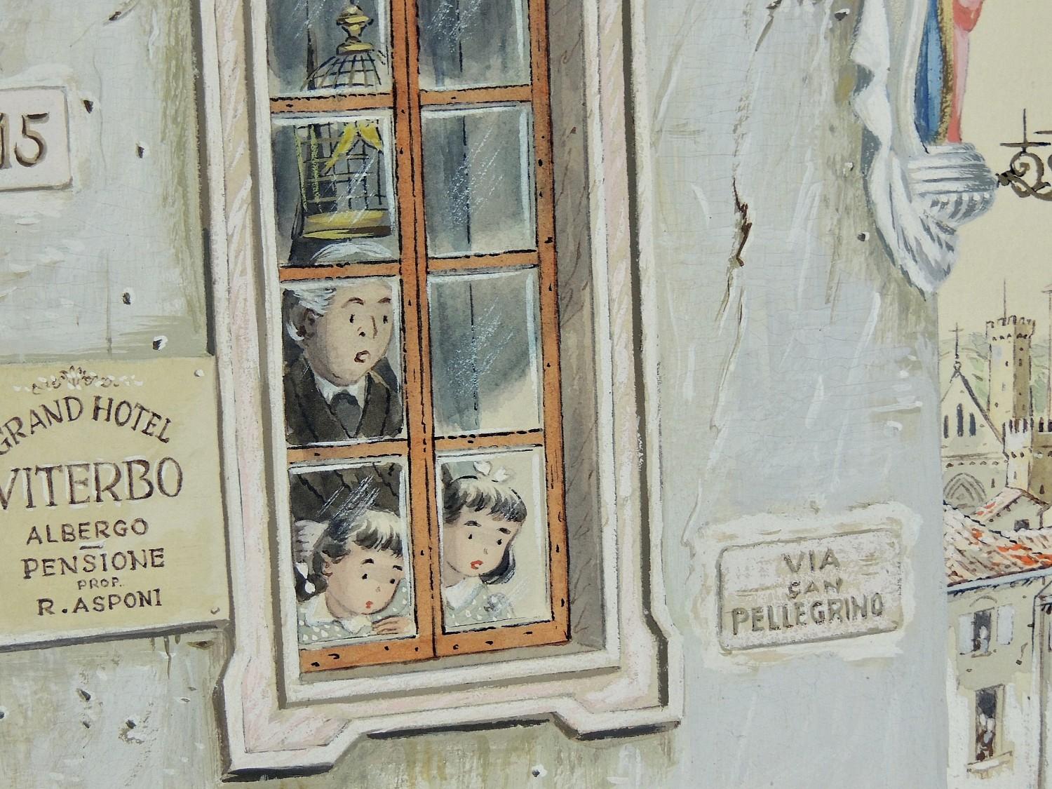 Coed Tourists in Italy, Portada original para The Saturday Evening Post en venta 1