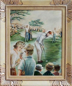 Giocatore di golf distratto, copertina del Saturday Evening Post