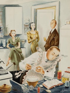 "Gourmet Cook" Original Cover Painting for The Saturday Evening Post