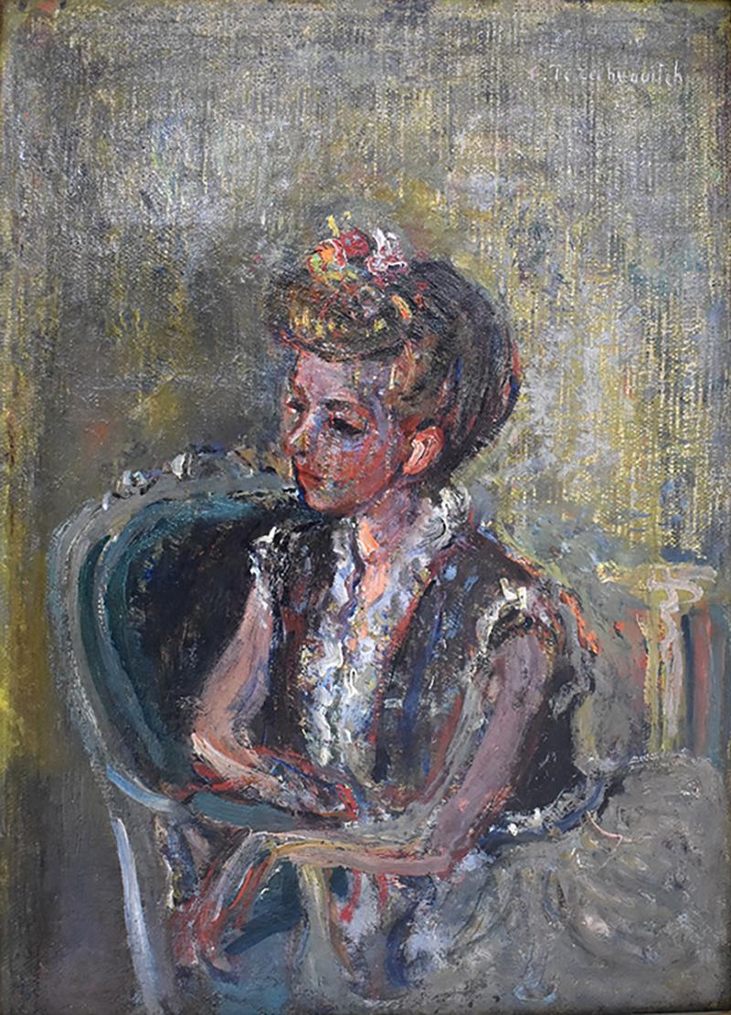 CONSTANTIN Andreevic TERECHKOVITCH  Portrait Painting - Portrait of the Artist's Wife, 1945
