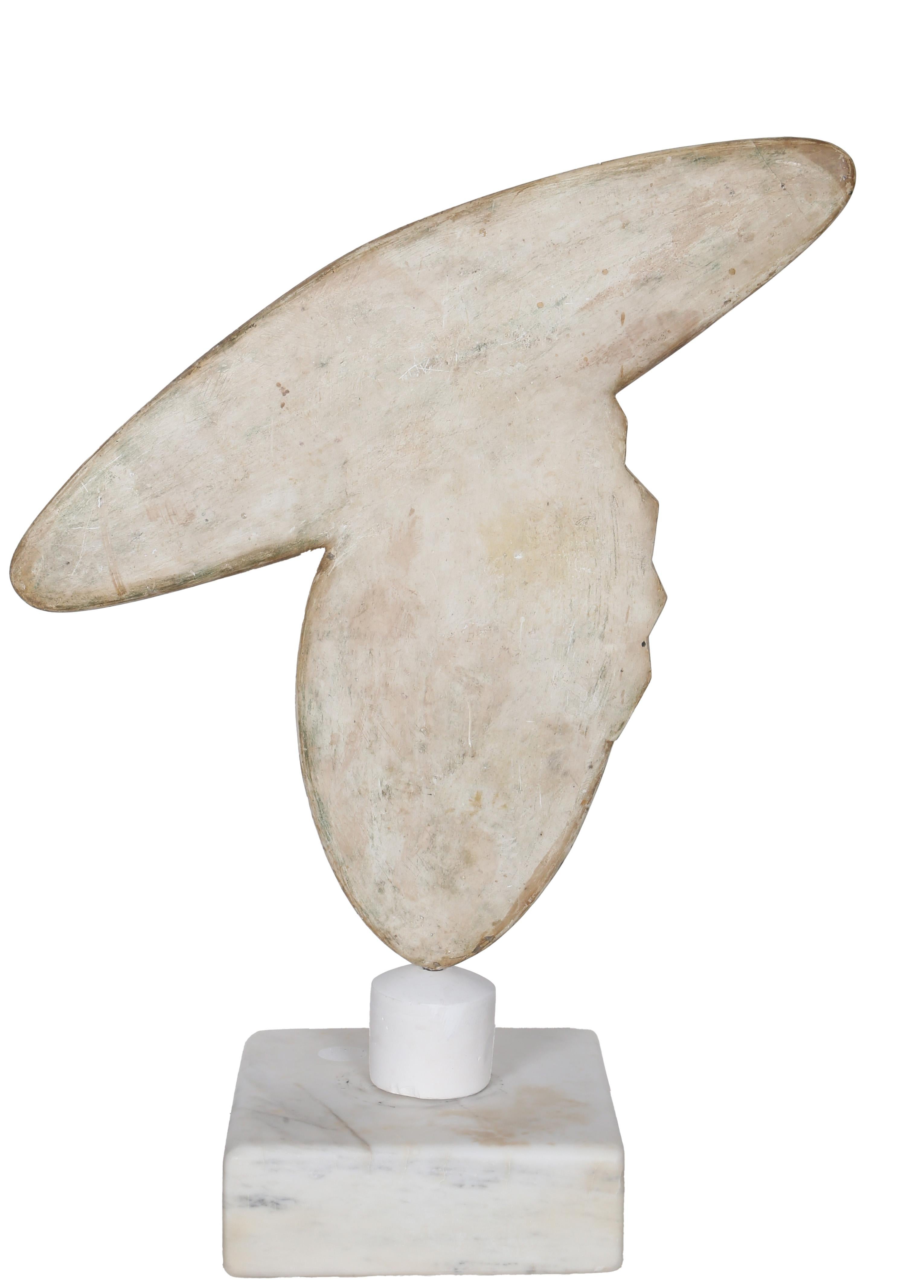 Carmen, Washington: Plaster Sculpture with Marble Base by Constantin Antonovici For Sale 3