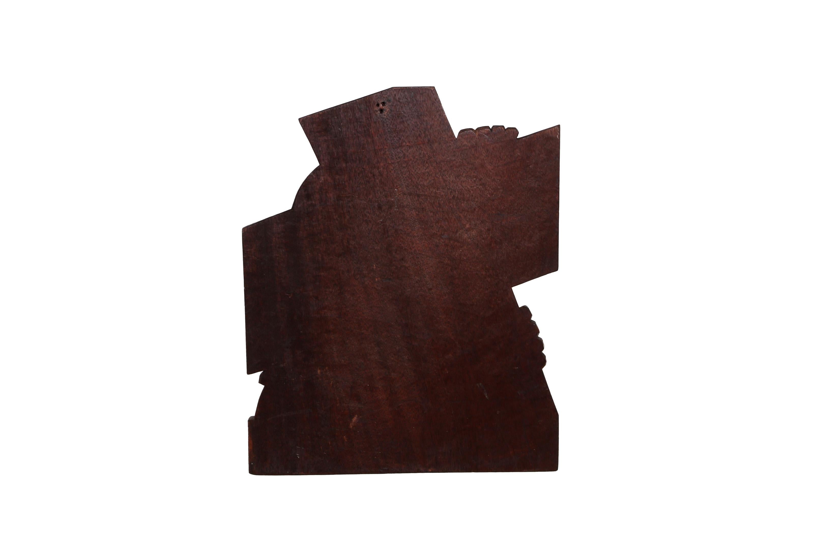 Charge D'une Croix, handgeschnitzte Holzskulptur von Constantin Antonovici im Angebot 5