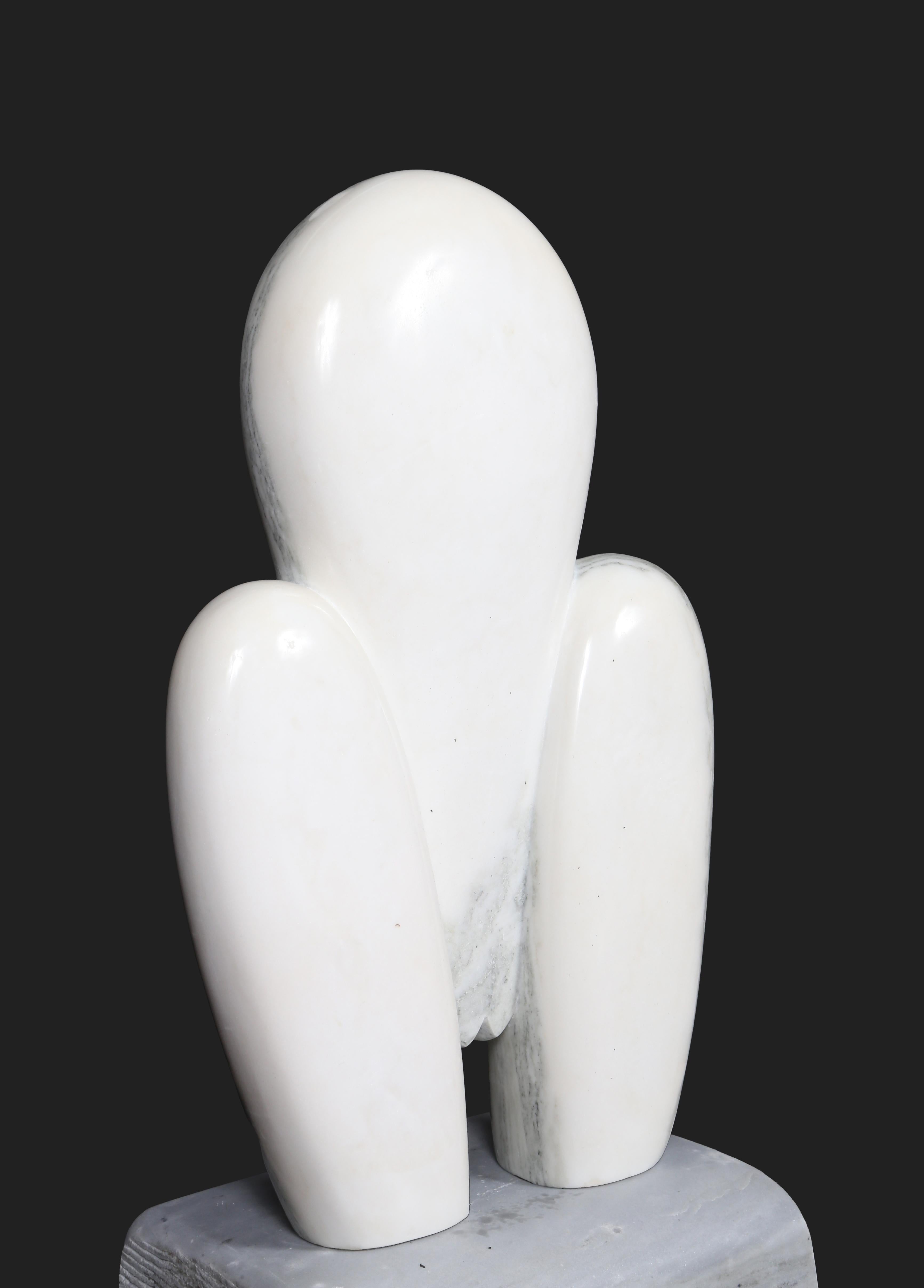 Girl Torso, Modern Marble Sculpture by Antonovici For Sale 1