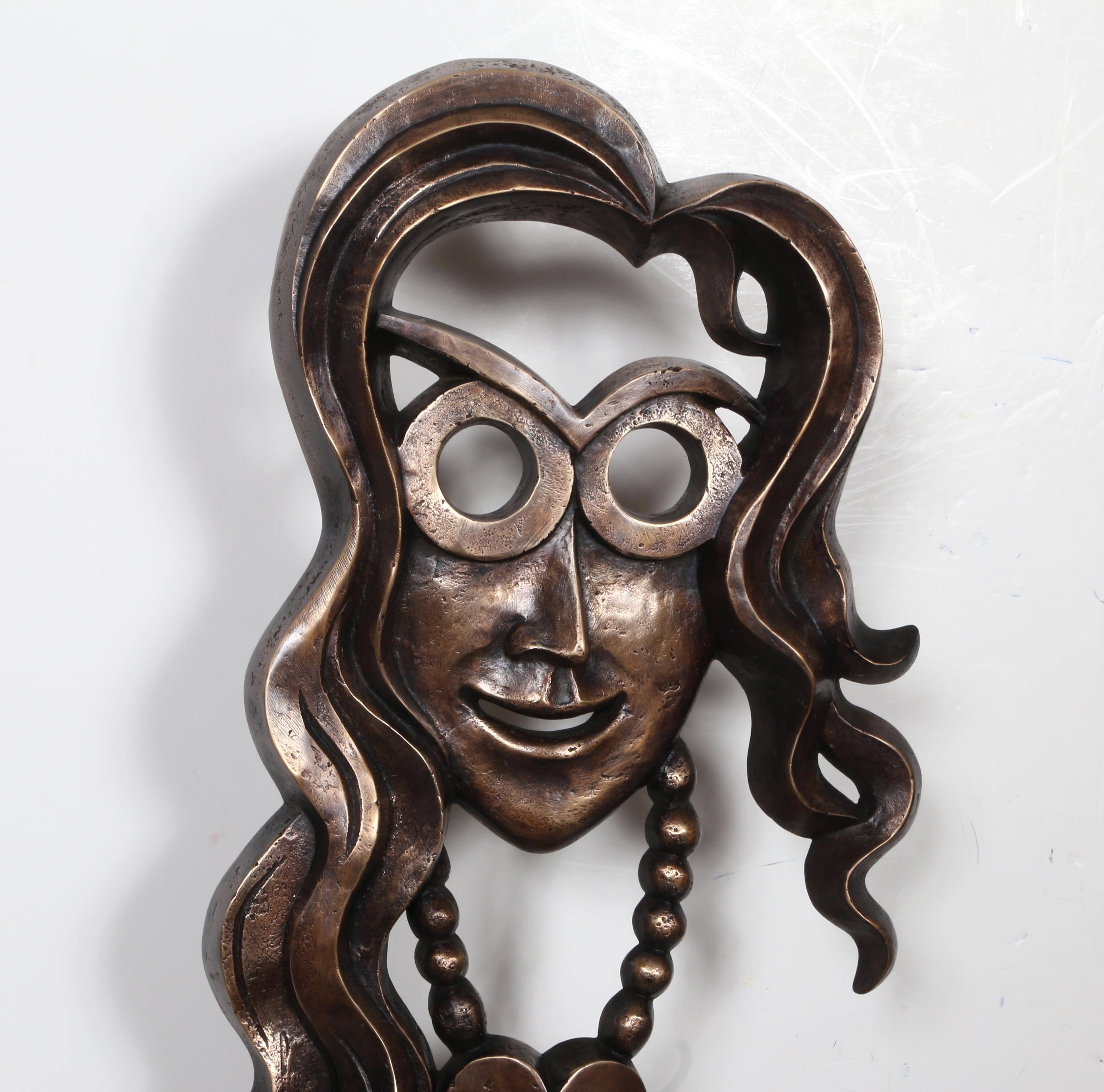 Hippie, Modern Bronze by Antonovici 1971 - Sculpture by Constantin Antonovici
