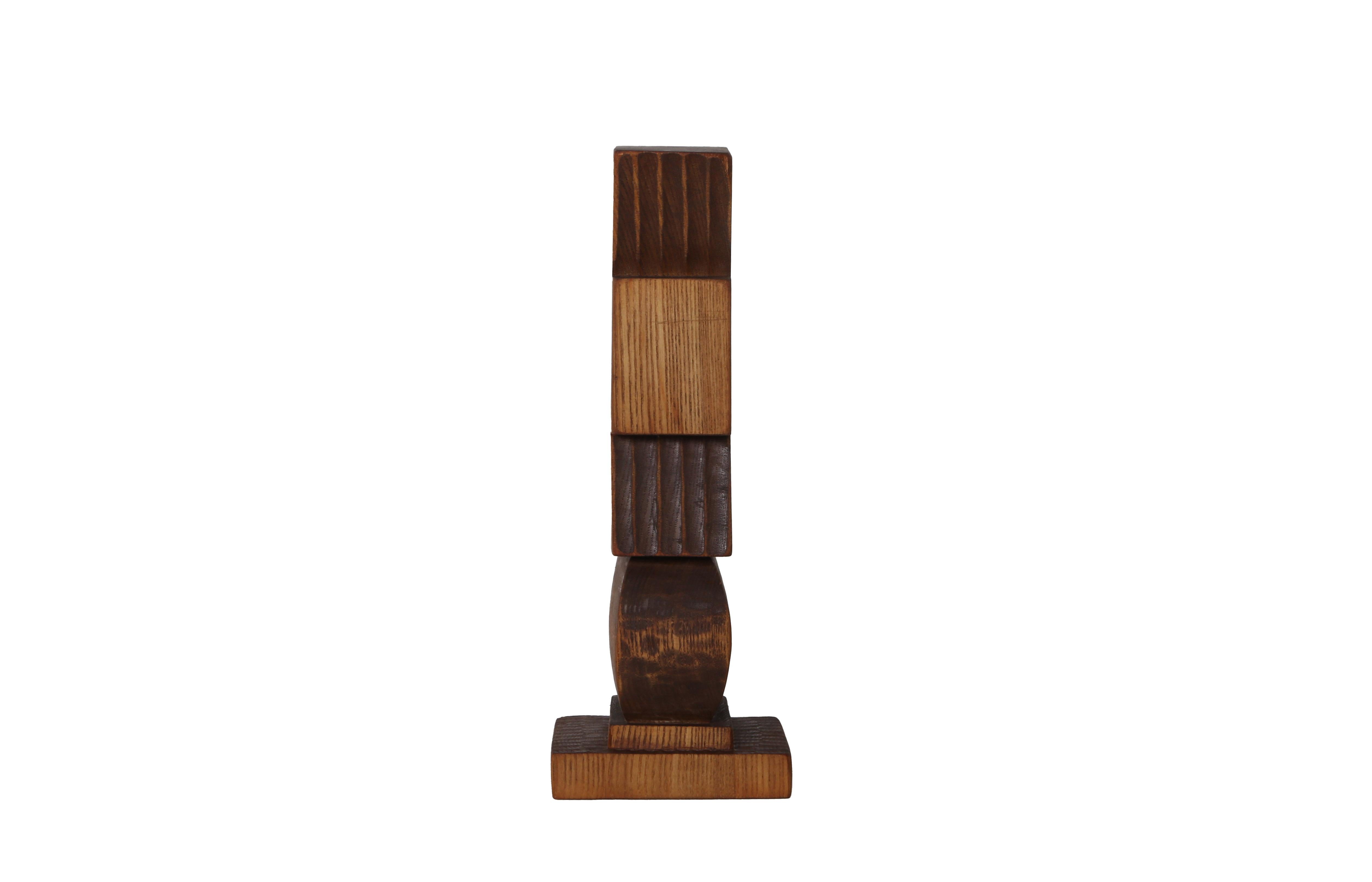 Modern Cross,  Hand-Carved Wooden Sculpture by Antonovici c1950 For Sale 3