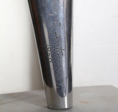 Owl, Modern Aluminum Sculpture by Antonovici 1958