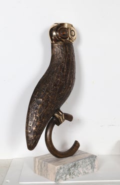 Owl on Perch, Modern Bronze by Antonovici 1949