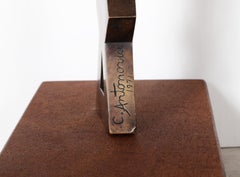 Ragazza con la coda di cavallo, scultura in bronzo di Constantin Antonovici