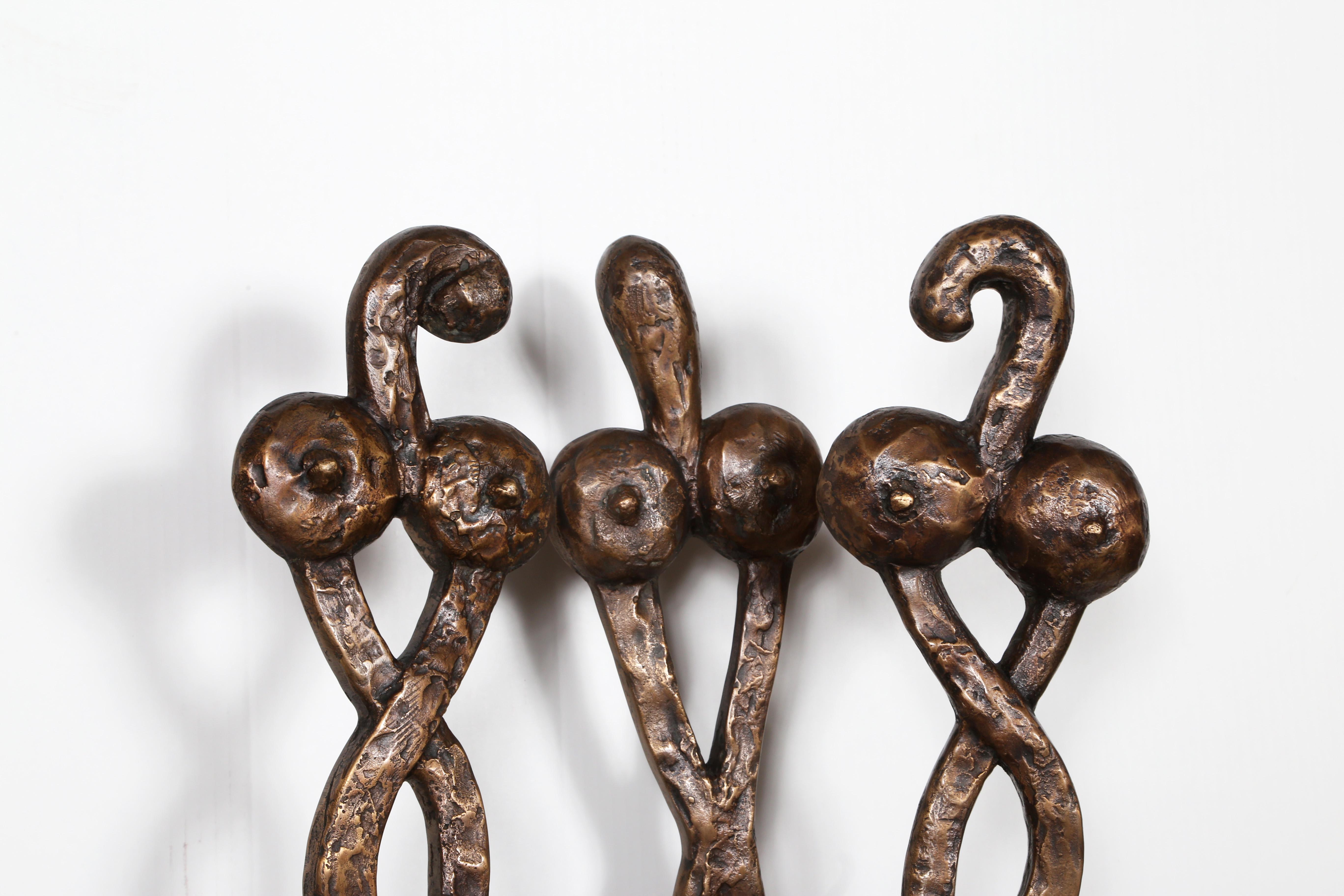 Trois Grâces en bronze de Constantin Antonovici en vente 2