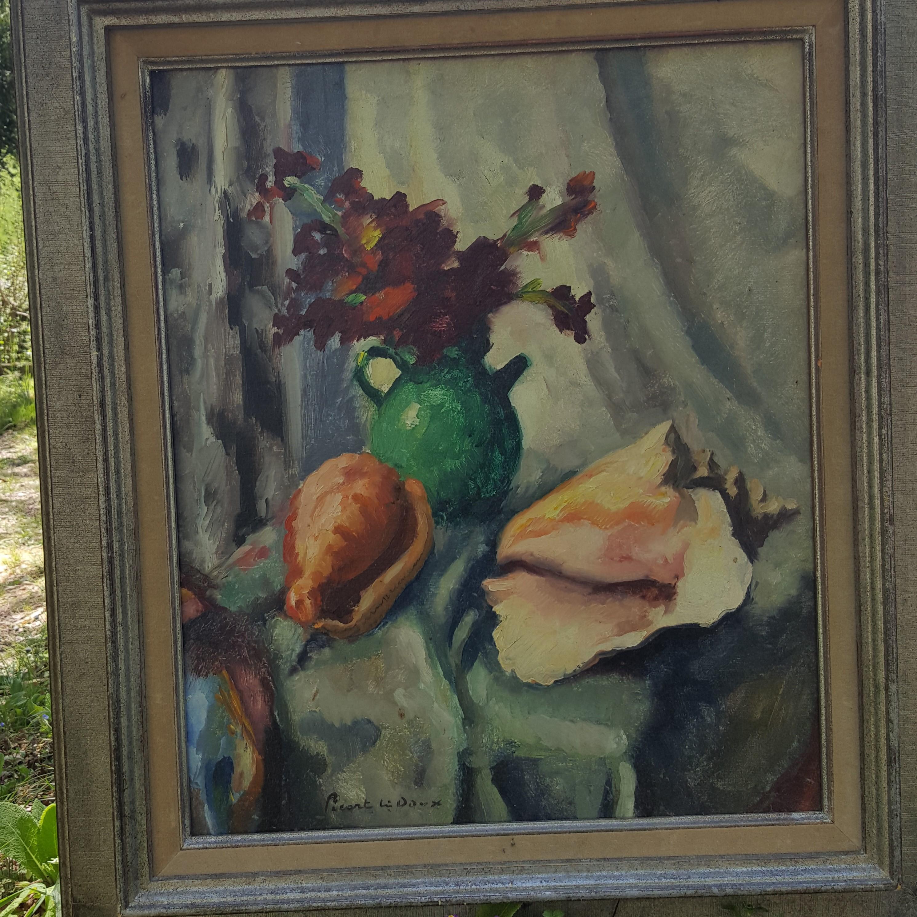Natura morta con conchiglia - Painting Impressionismo di Constantin FONT