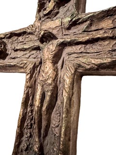 Constantin Ganesco (1864–1951) — Bronze Calvary, Cire Perdue, A.A. Hébrard, Pari