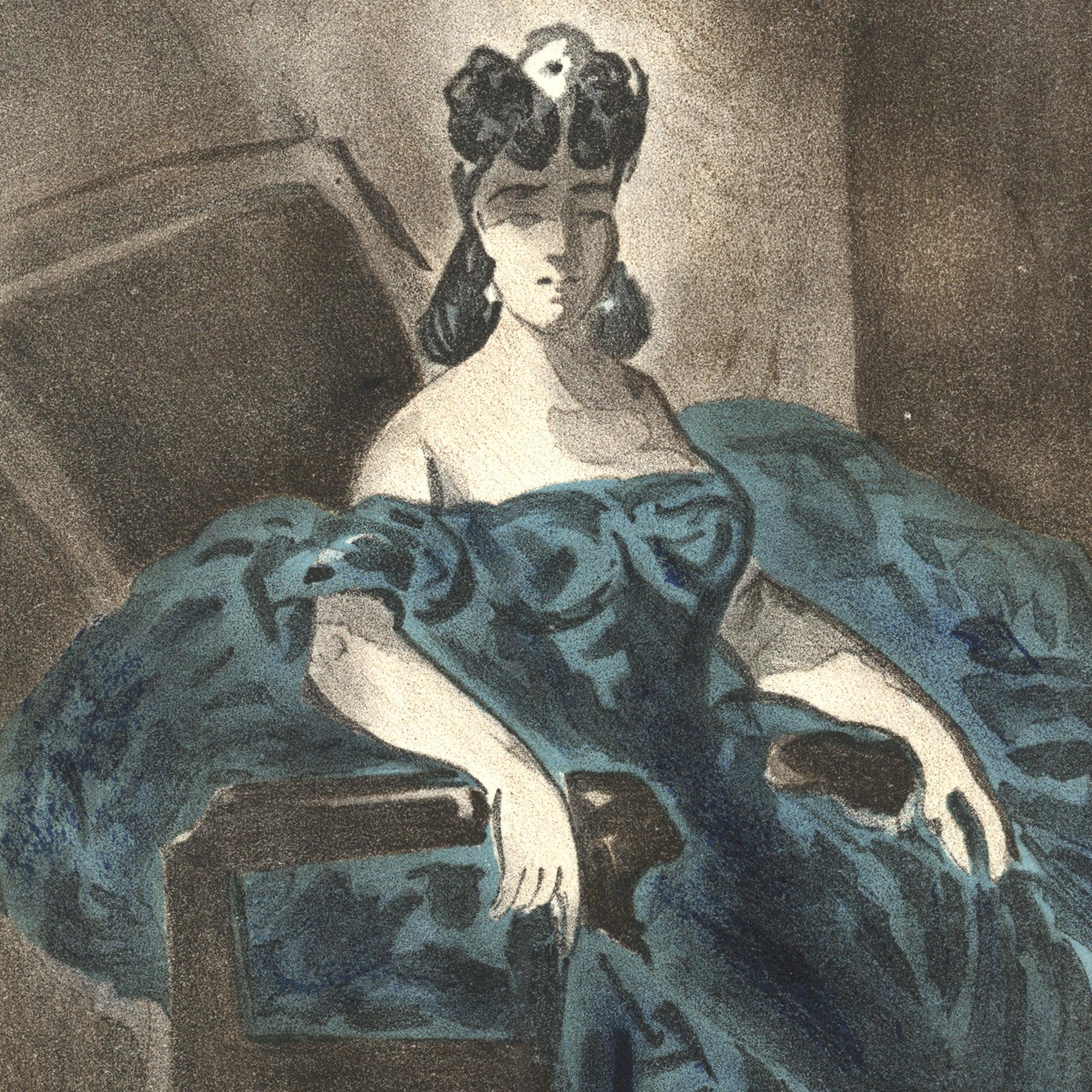 Constantin Guys, Porträt, Verve: Revue Artistique et Littéraire (nach) – Print von Ernest Adolphe Hyacinthe Constantin