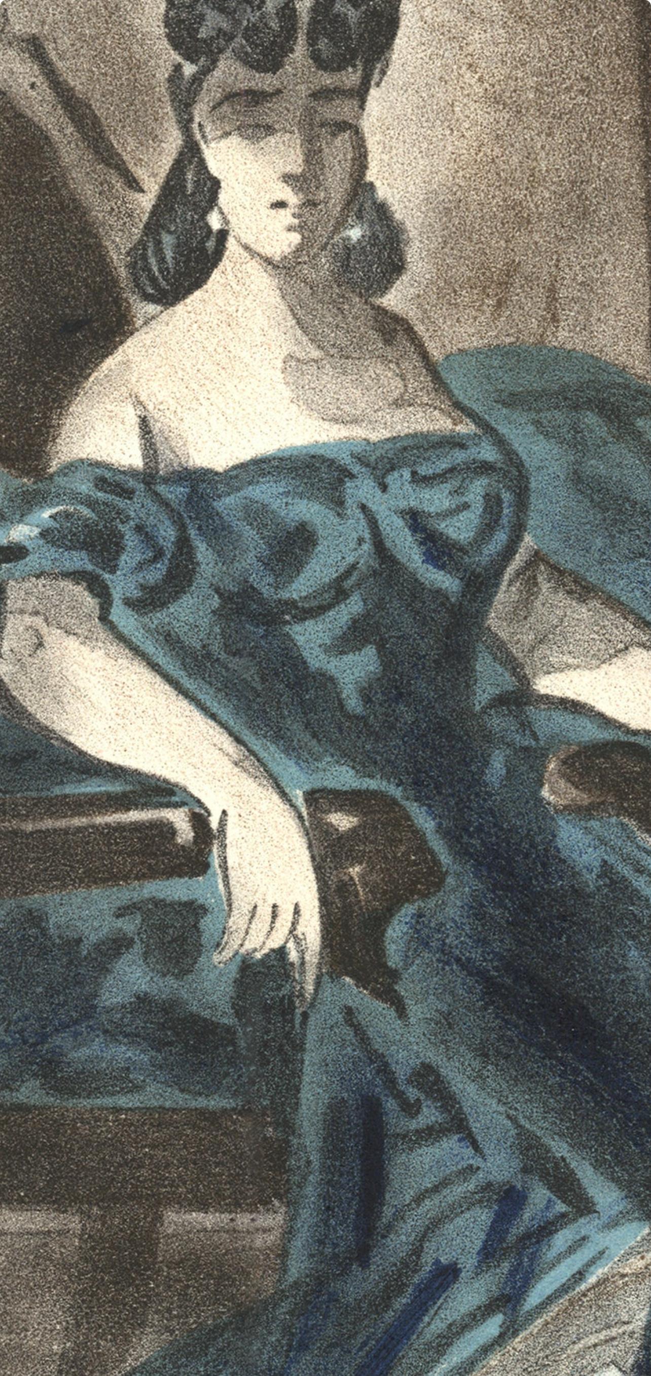 Constantin Guys, Porträt, Verve: Revue Artistique et Littéraire (nach) (Grau), Portrait Print, von Ernest Adolphe Hyacinthe Constantin