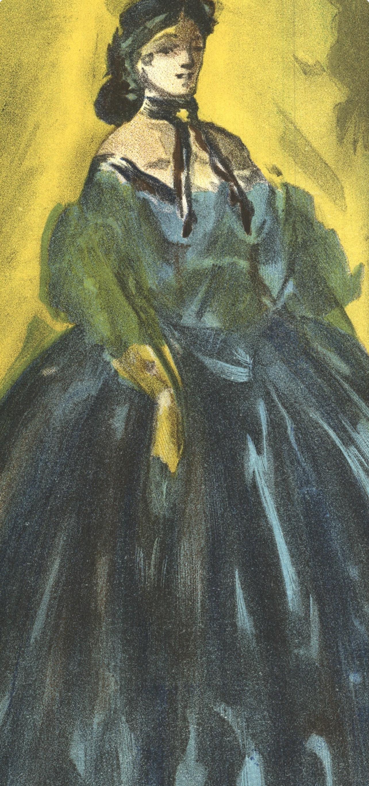 Constantin Guys, Portrait, Verve: Revue Artistique et Littéraire (after) - Gray Figurative Print by Ernest Adolphe Hyacinthe Constantin