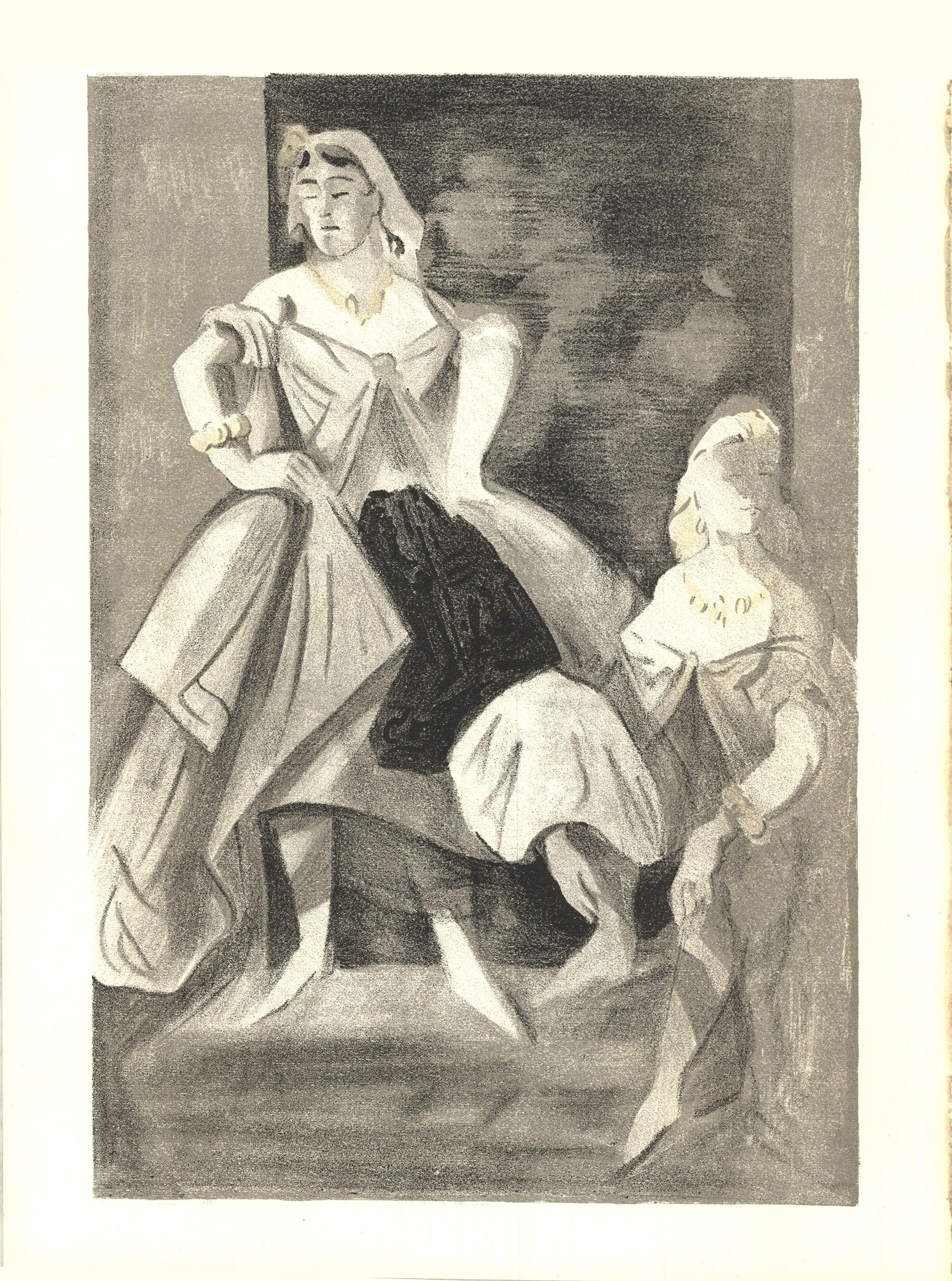 Lithographie auf Vélin des Papeteries du Marais Papier. Papierformat: 14 x 10,25 Zoll. Beschriftung: Unsigniert und nicht nummeriert, wie ausgegeben. Anmerkungen: Aus dem Album, Verve: Revue Artistique et Littéraire, Vol. II, N° 5-6, 1939.