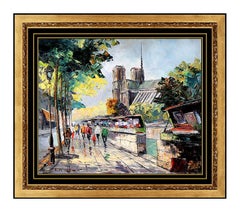 Constantin Kluge ORIGINAL Painting Oil On Canvas French Landscape Signed Artwork