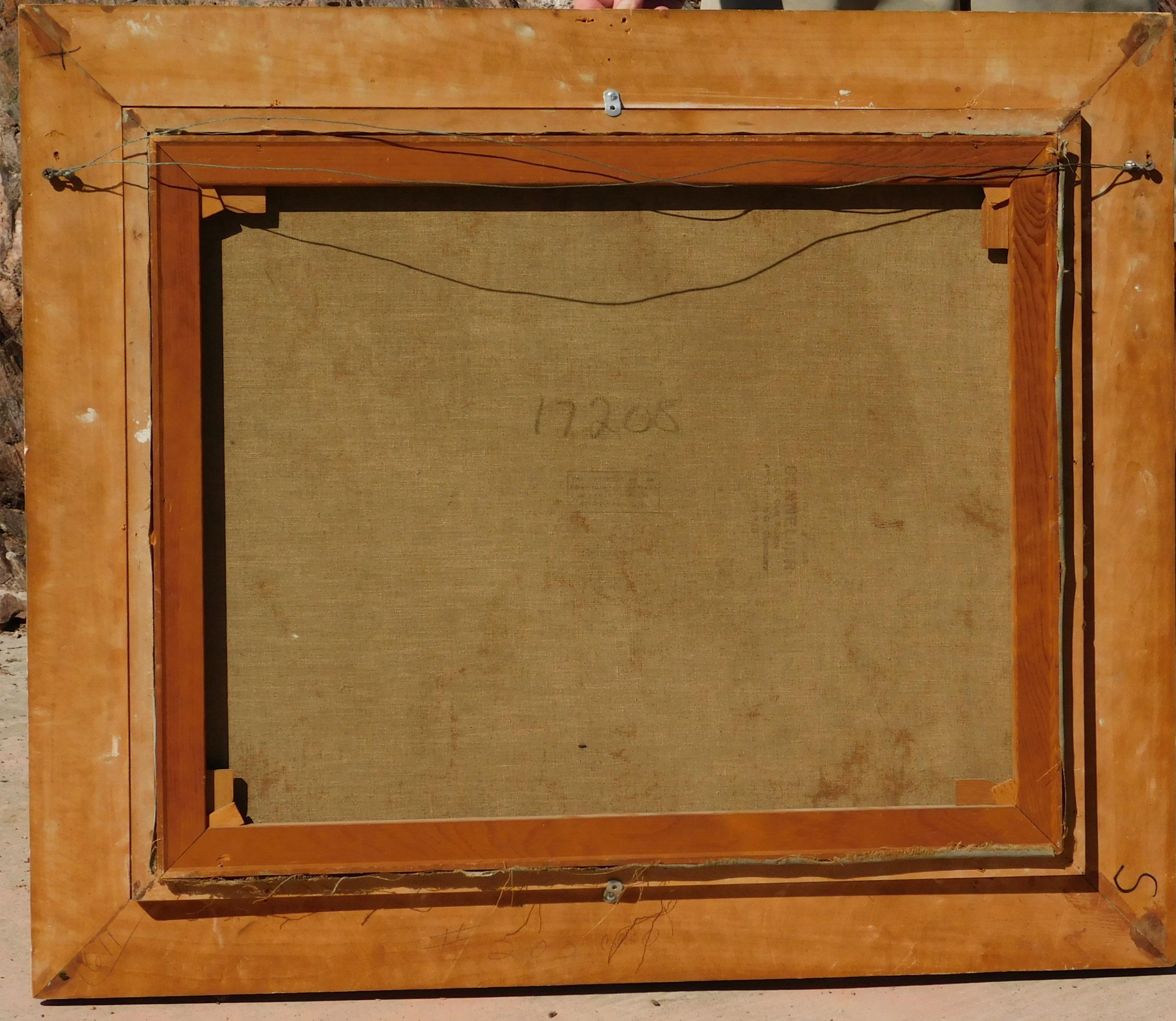 Huile sur toile de Constantine Kluge, Scène de ville de Paris, 1955 1