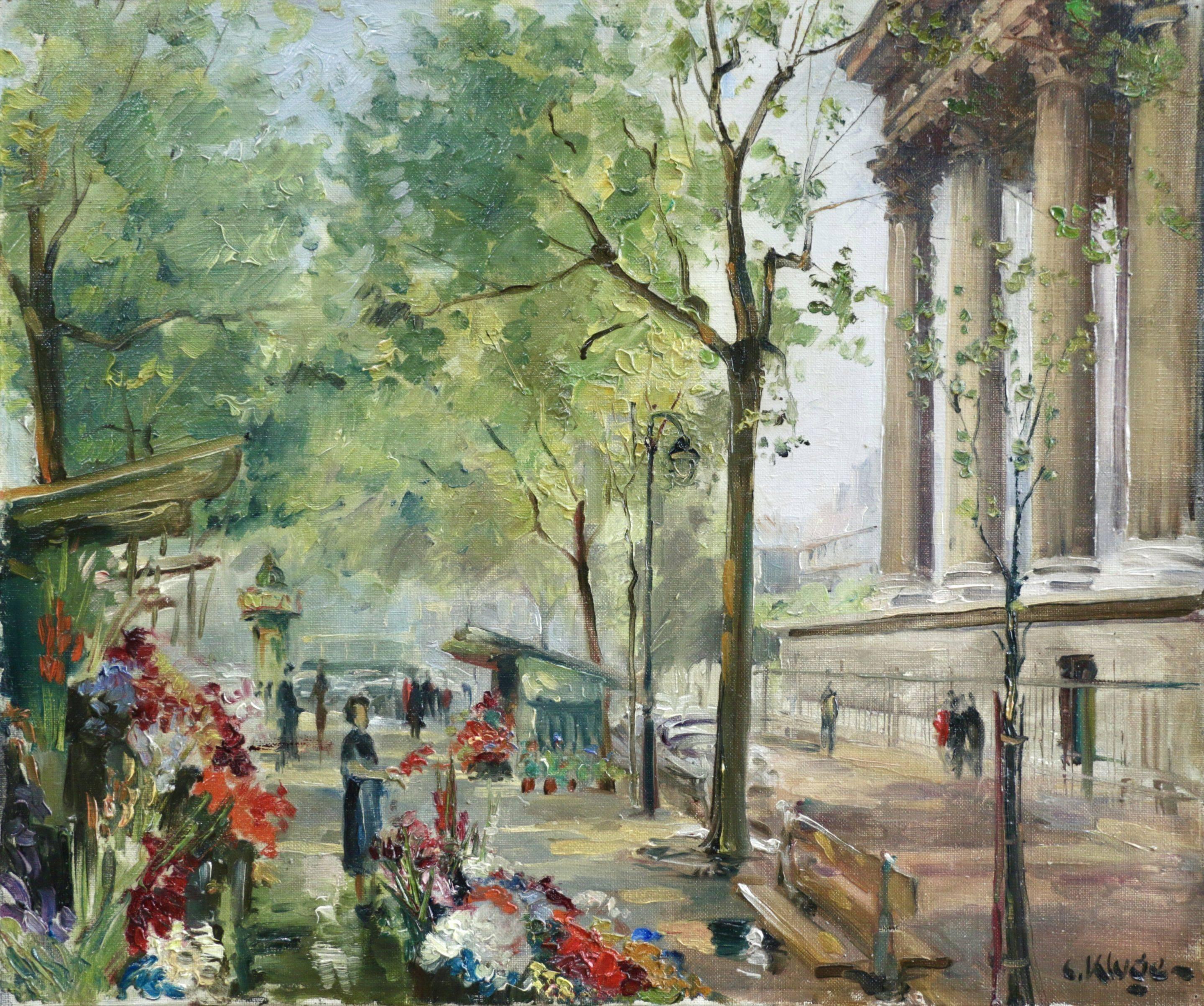 Constantin Kluge Landscape Painting - Paris - Place de la Madeleine