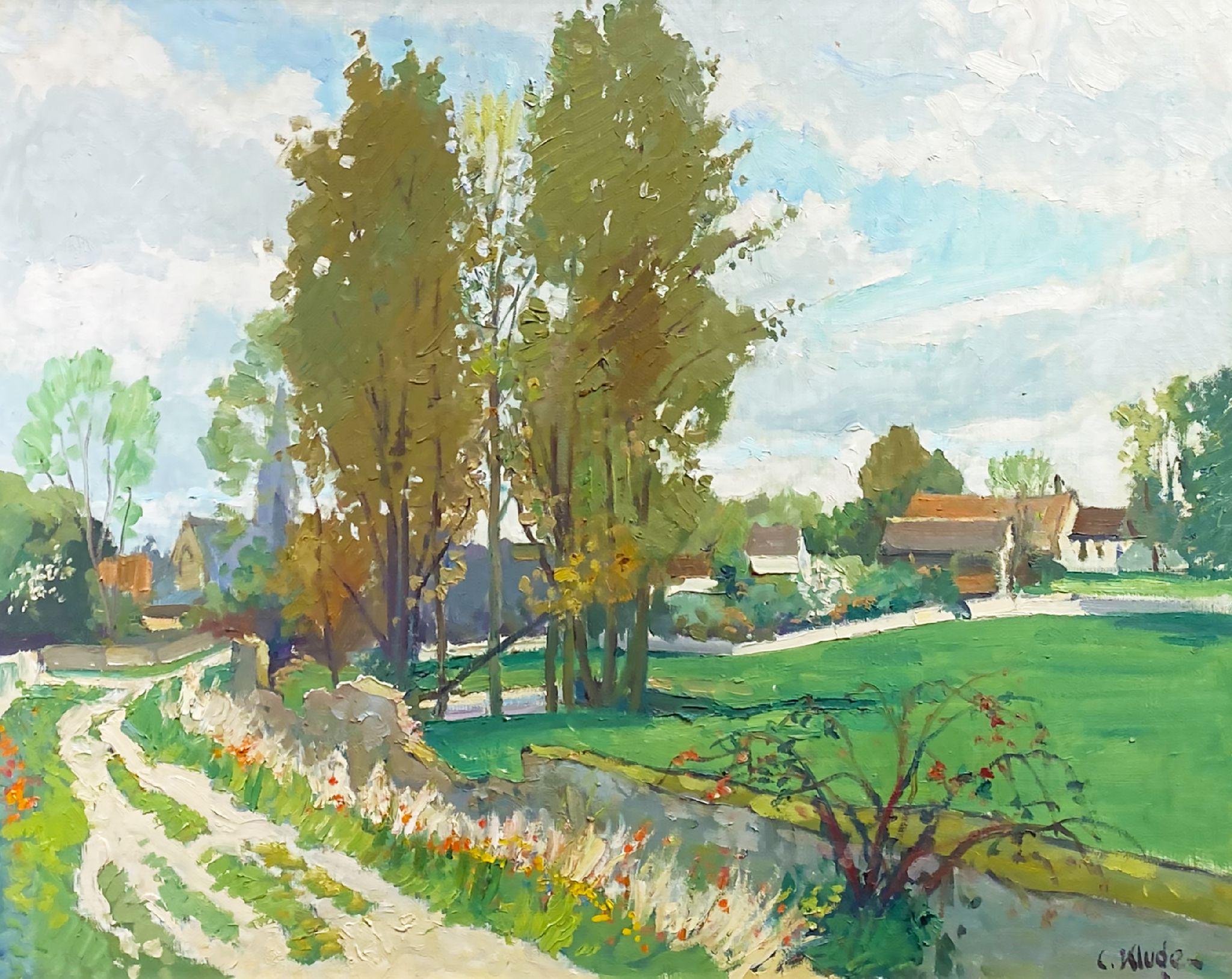 Constantin Kluge Landscape Painting – Frühling