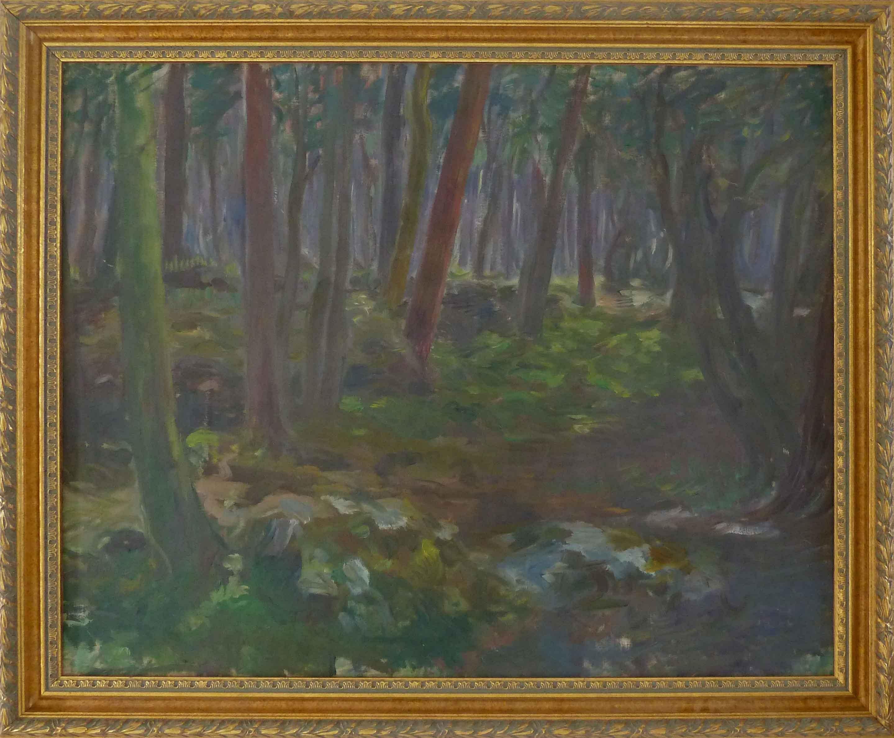 La forêt - Peinture à l'huile russe - Painting de Constantin Kousnetsoff