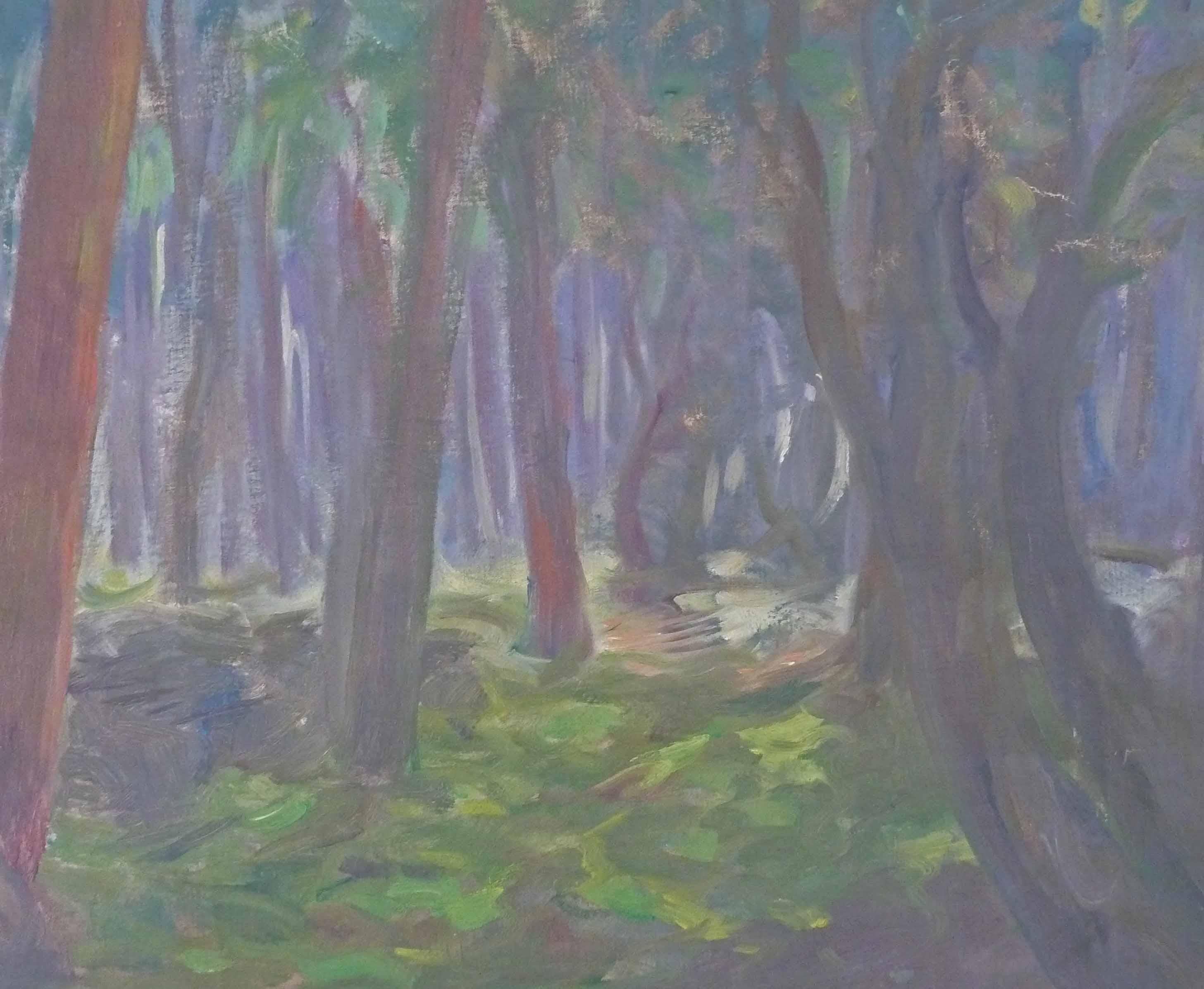 The Forest - Oil Painting Russian Art For Sale 1