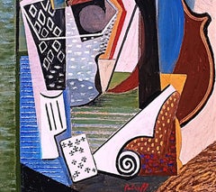 Composition cubiste au violon
